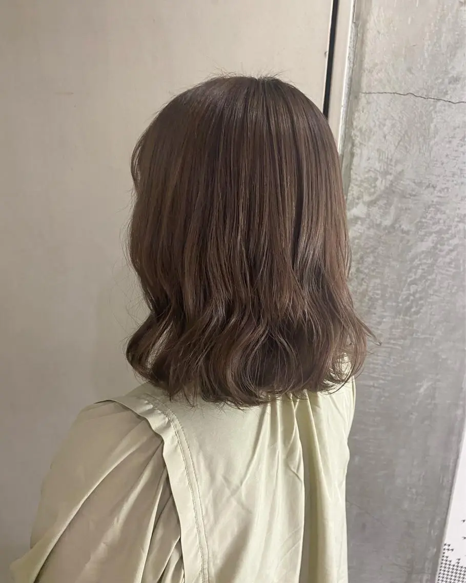 ミディアム カラー ブラウンカラー 清村 和音のヘアスタイル