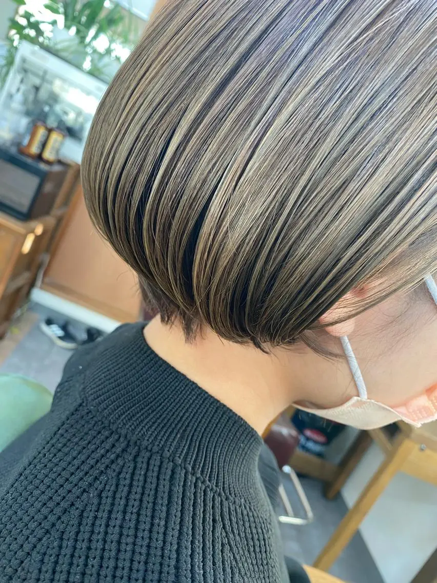 ショート ショートヘア カット ヘアカラー トリートメント 永沼 真依のヘアスタイル