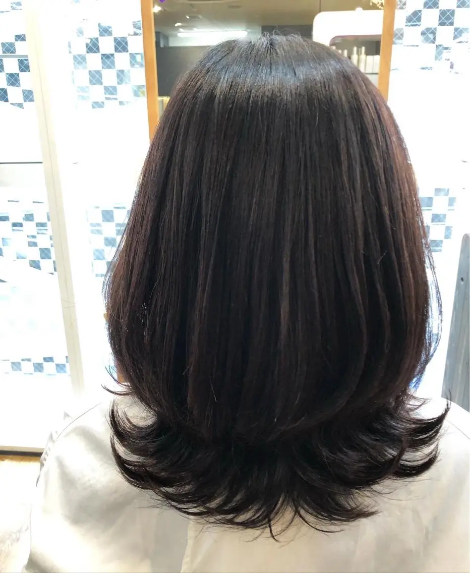 ミディアム カラー ヘアカラー トリートメント 佐藤 美幸のヘアスタイル