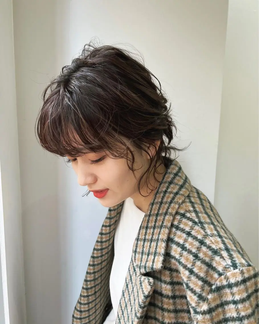 ミディアム カラー ヘアアレンジ 谷町/Le'a /竹原しおなのヘアスタイル