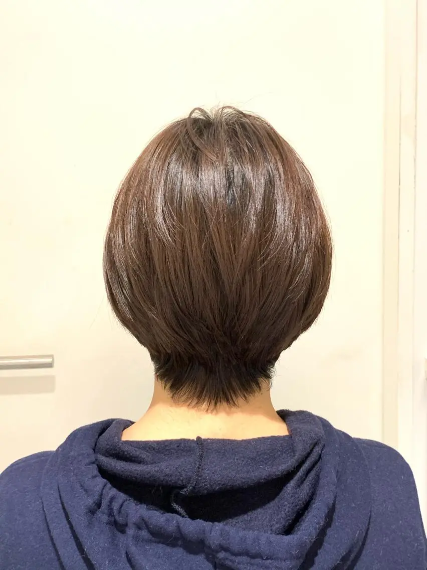 ショート くびれヘア 似合わせカット ショートヘア 中尾 文哉のヘアスタイル