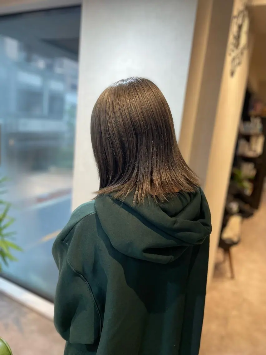 セミロング カット ヘアカラー トリートメント 美髪 透明感カラーSotaのヘアスタイル