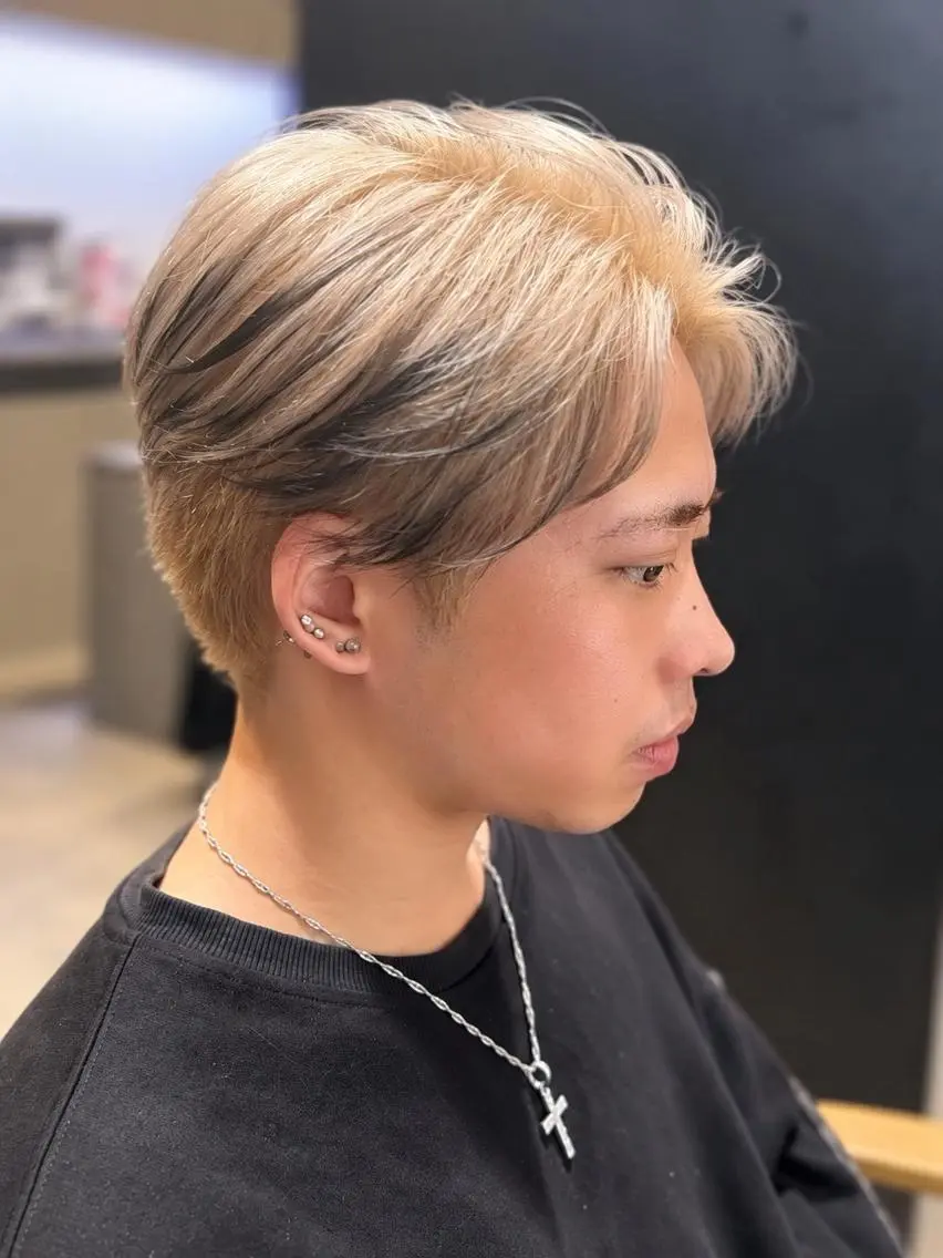 ショート メンズ カット ヘアカラー TAKA|名駅| 清潔感×上品垢抜けのヘアスタイル