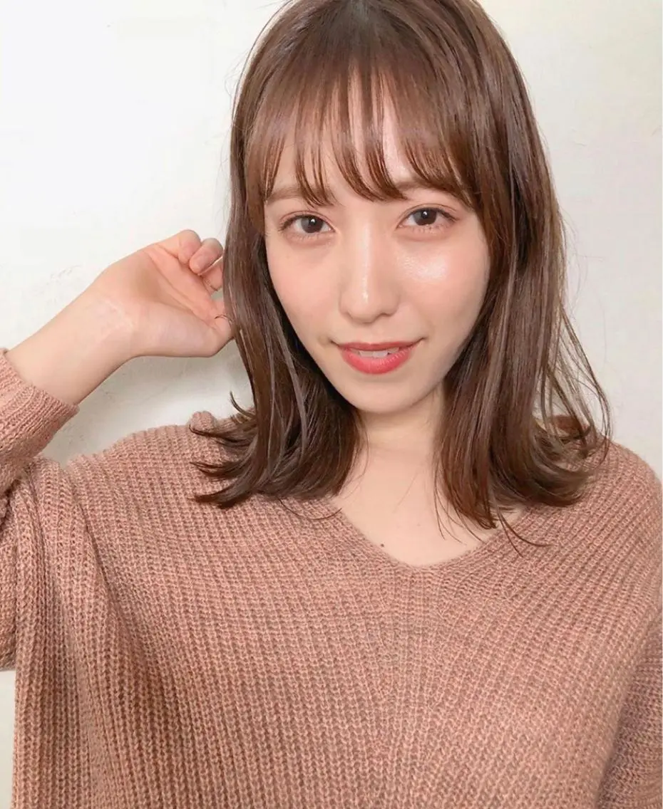 ミディアム カット 韓国風/髪質改善/ ナガヤアキラのヘアスタイル