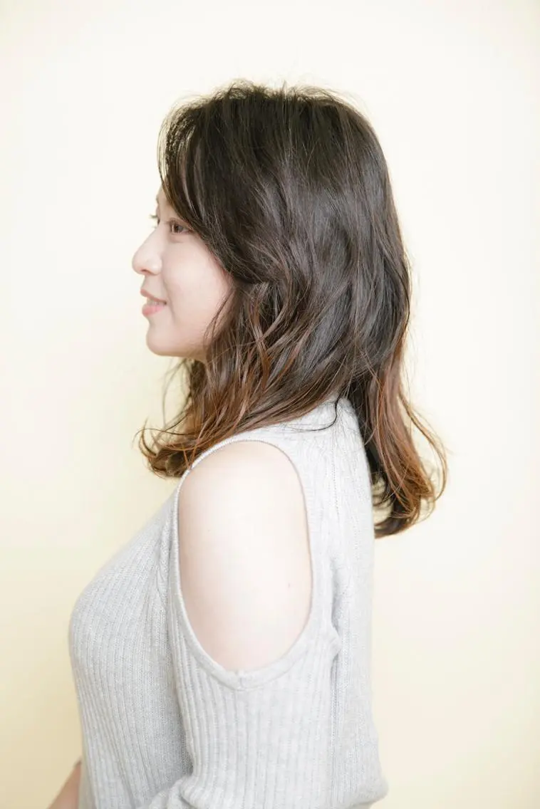 ロング カラー パーマ 横手 愛美のヘアスタイル