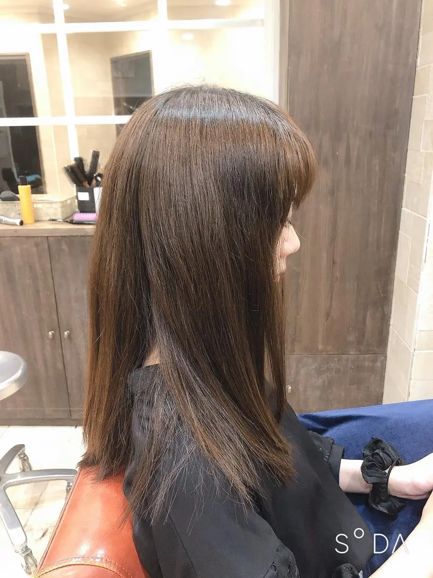 ミディアム 髪質改善JILL 桑原のヘアスタイル