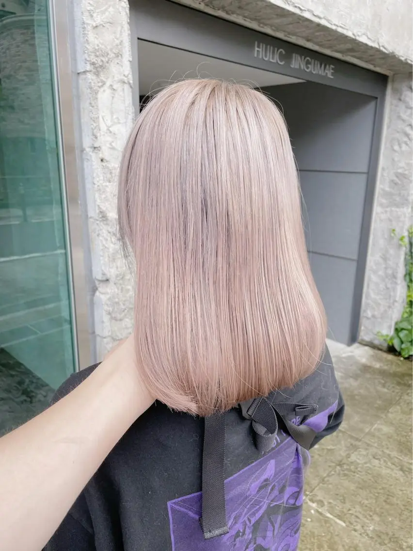 セミロング カラー 🧸ミルクティー🧸 kousei🧸のヘアスタイル