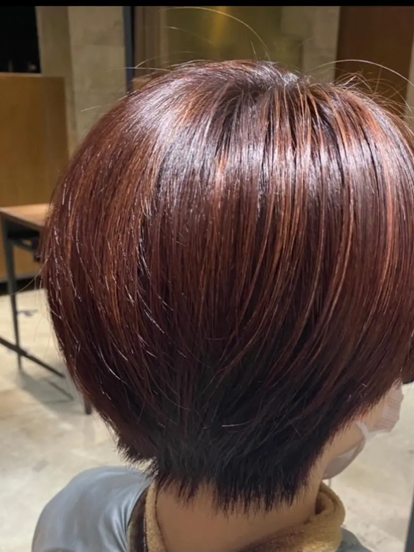 ショート カラー ヘアカラー トリートメント 髙木美緒🌿 レイヤー/アレンジのヘアスタイル