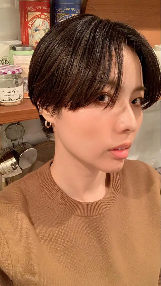 ショート ハンサムショート ショートヘア カット ヘアカラー トリートメント ayane⭐️ボブ・ ショート・パーマのヘアスタイル