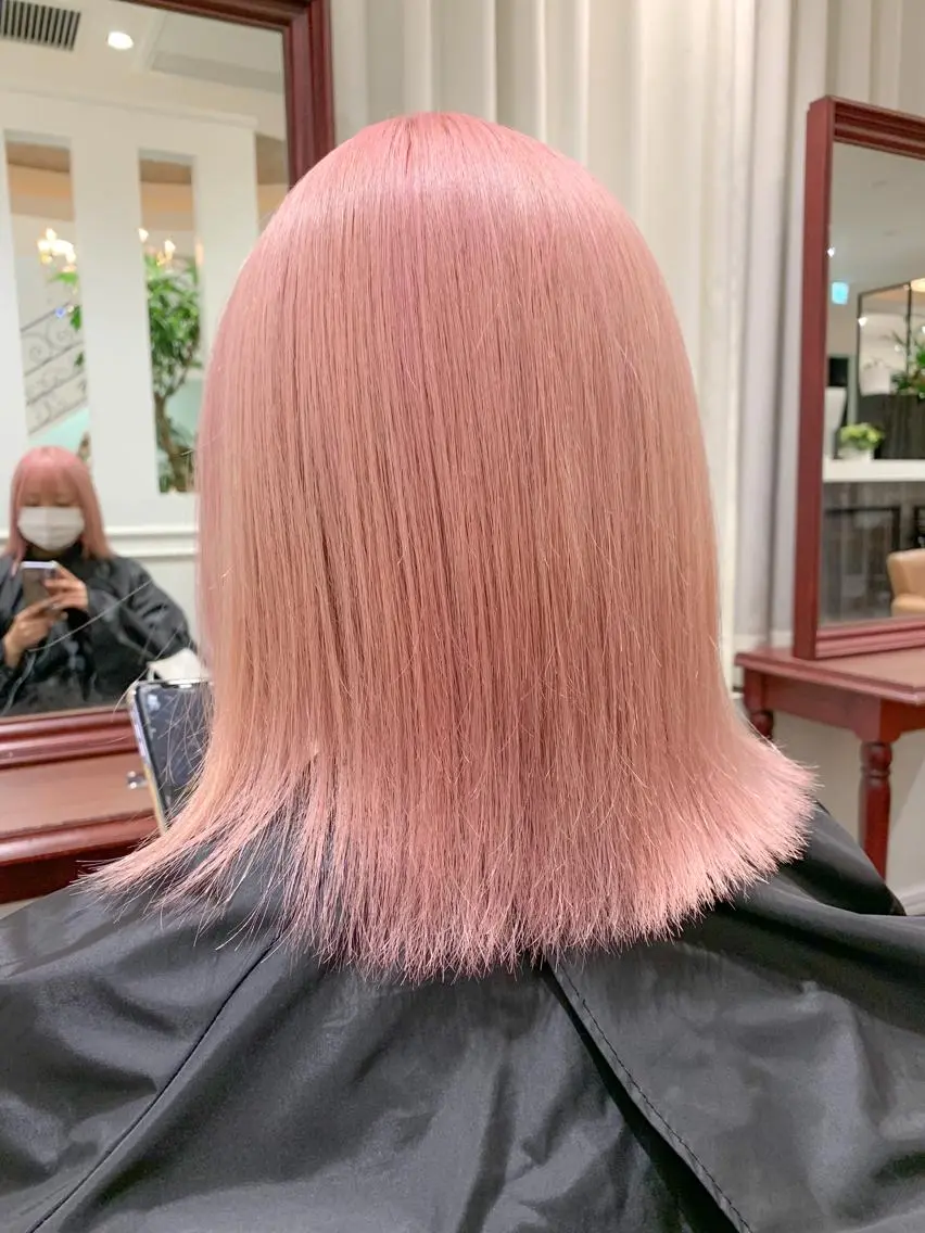 ミディアム 🍀ケアブリーチ カラー🍀坂井のヘアスタイル
