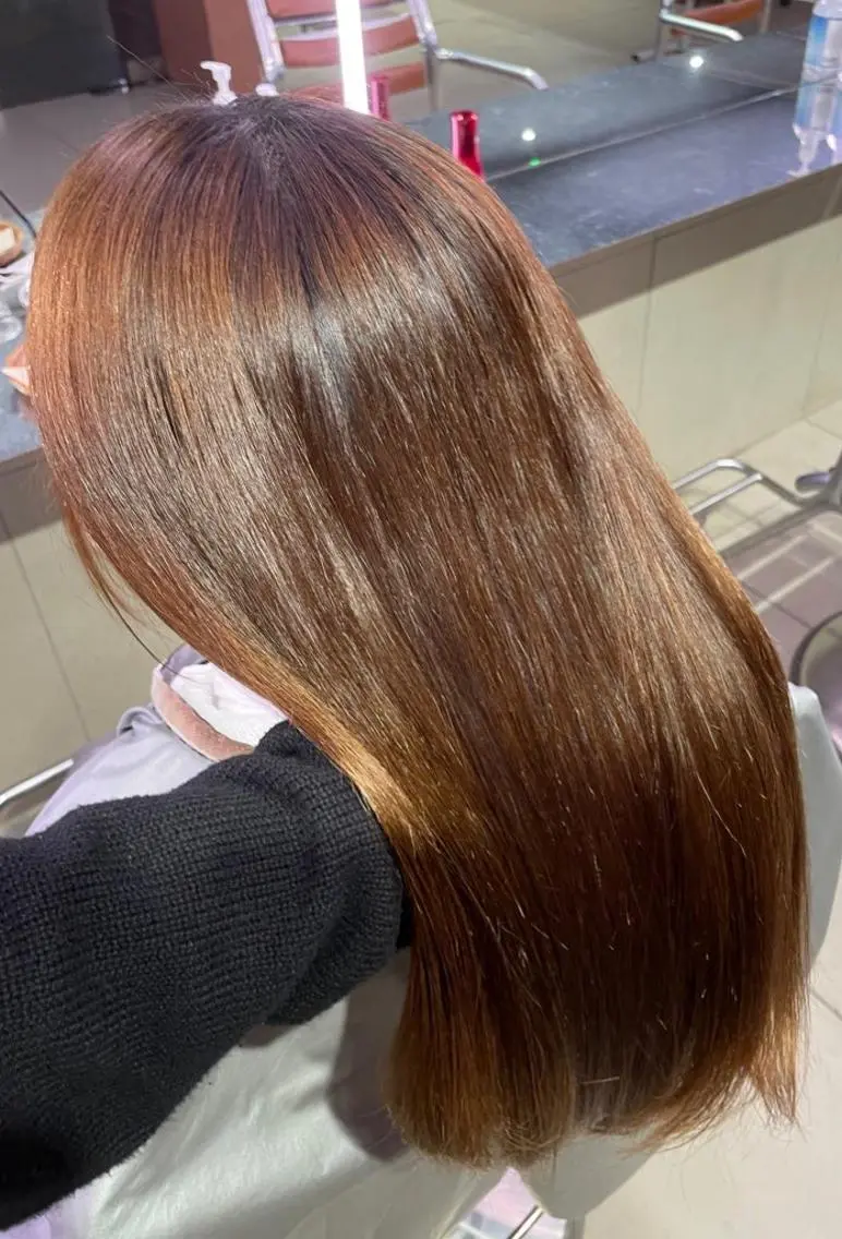 セミロング セミロングパーマ たかはし はるかのヘアスタイル