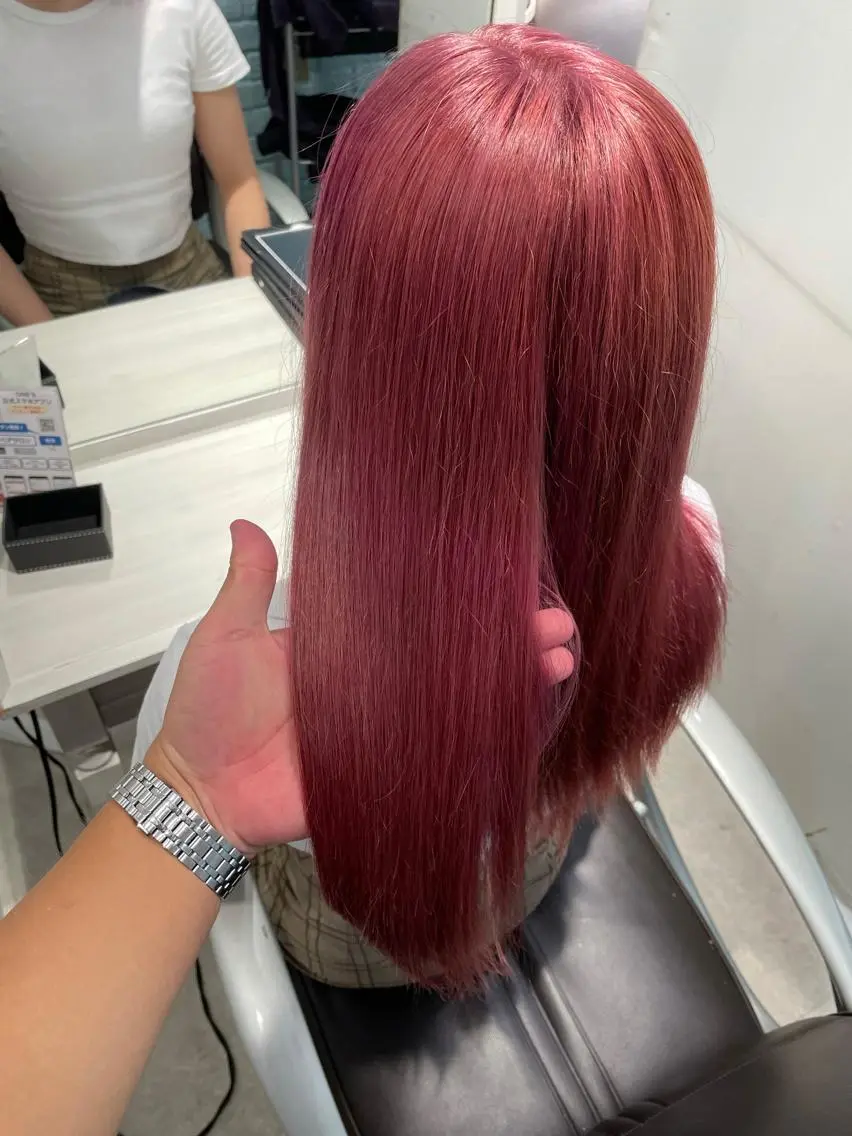 セミロング ヘアカラー トリートメント ヘアセット 柔らかカラー/ 縮毛矯正YUTO🧋のヘアスタイル
