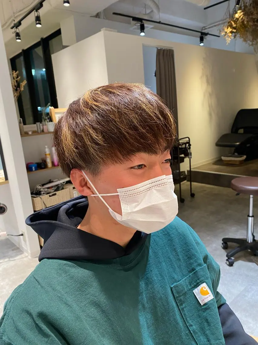カラー ハイライトカラー カット ヘアカラー オスズ 🎀´-のヘアスタイル