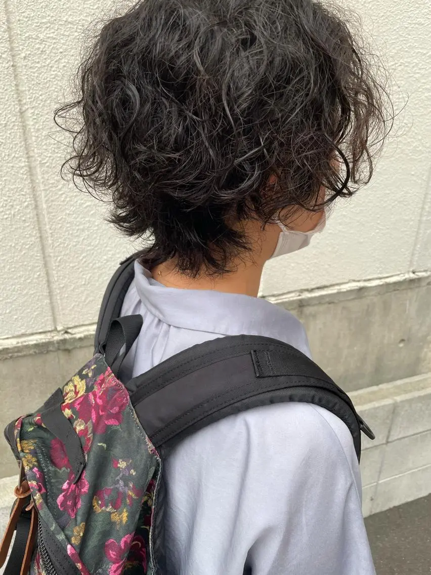 ショート ウルフカット カット トリートメント ayane⭐️ボブ・ ショート・パーマのヘアスタイル