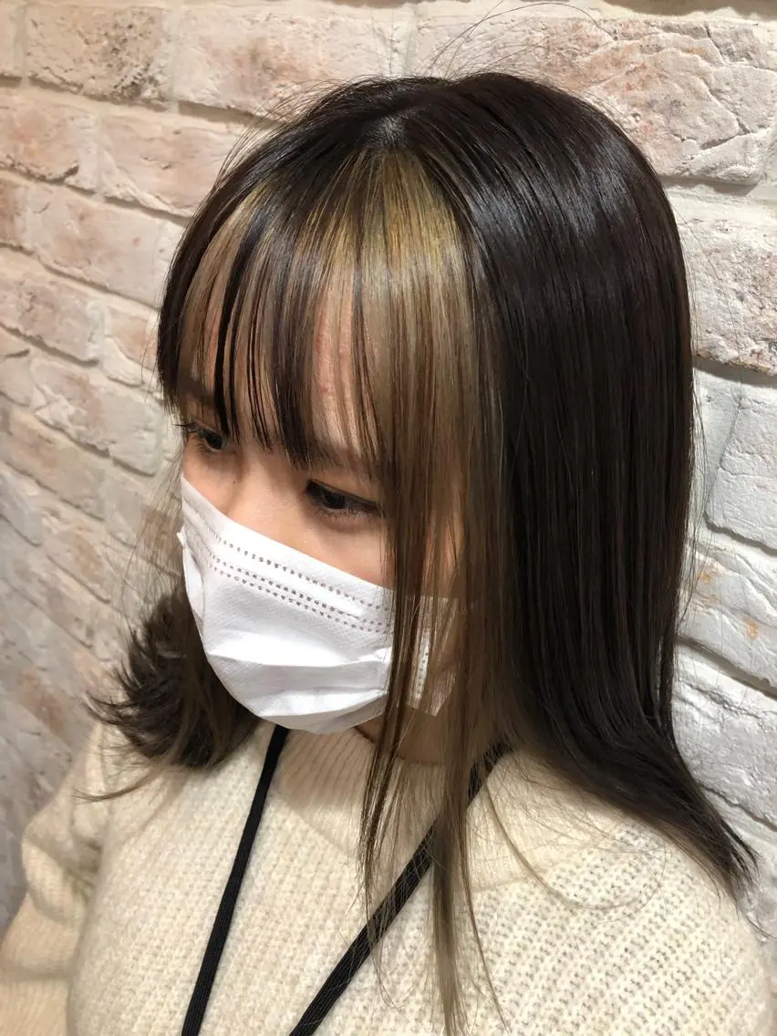 セミロング カラー インナーカラー ヘアカラー 田野倉NEXT店 美髪ニストのヘアスタイル