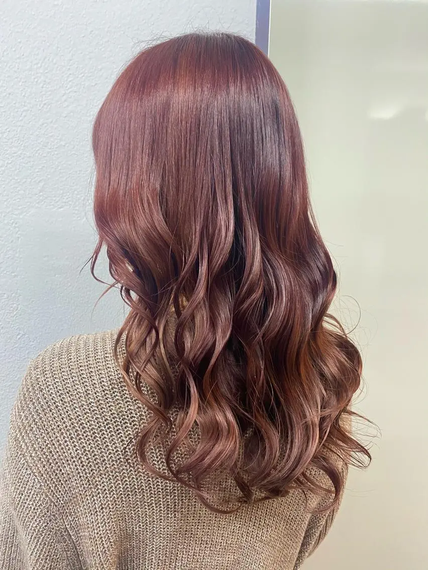 ロング カラー ピンクカラー ピンクパープル パープルカラー 当日予約◎ risaのヘアスタイル