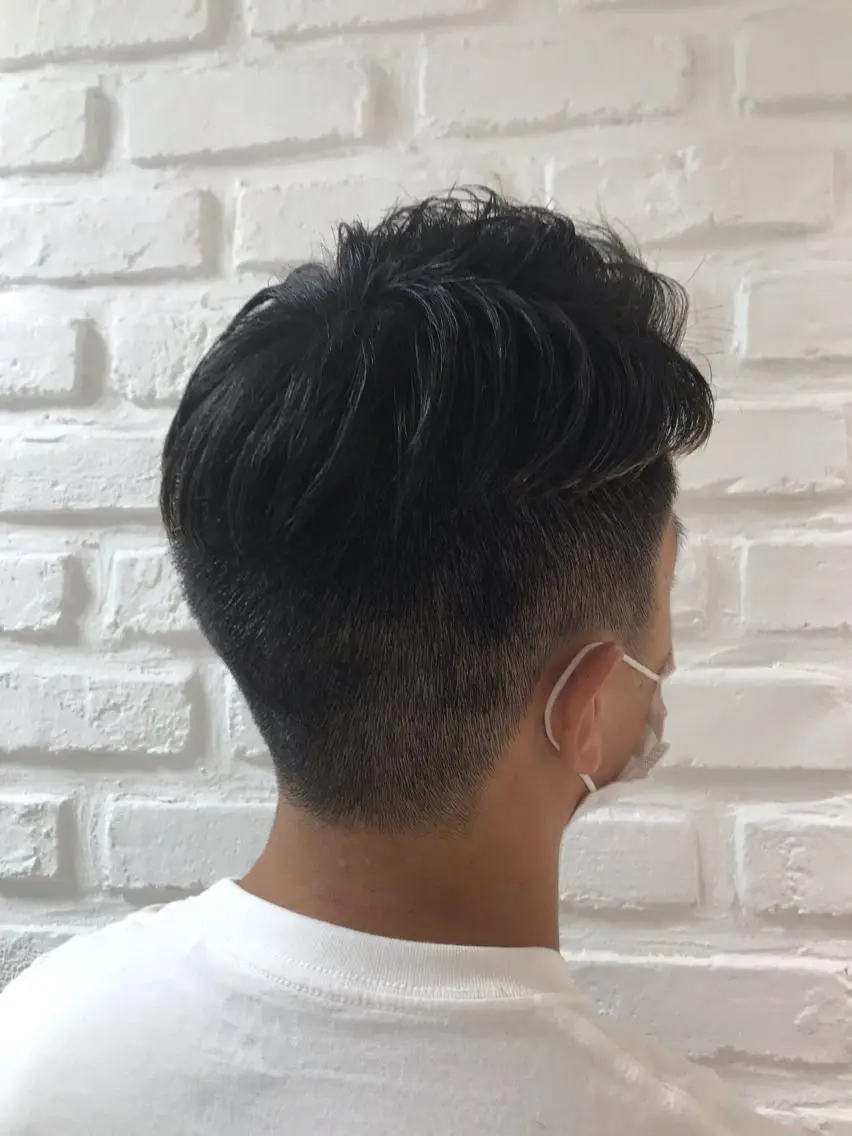 ショート メンズ 刈り上げ カット 【暖色カラー特化】 中山由梨のヘアスタイル