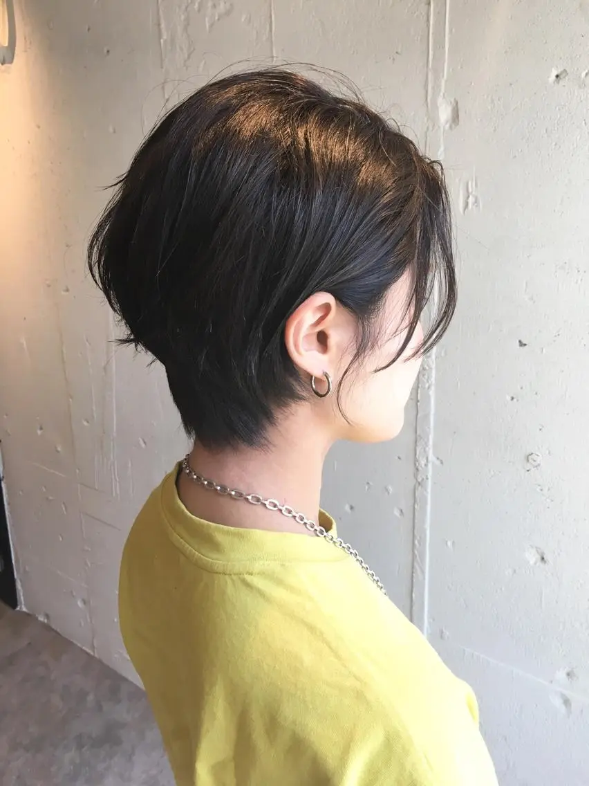ショート カラー くびれヘア ショートヘア レイヤー/大人メンズ パーマ🌀 平島拓也のヘアスタイル