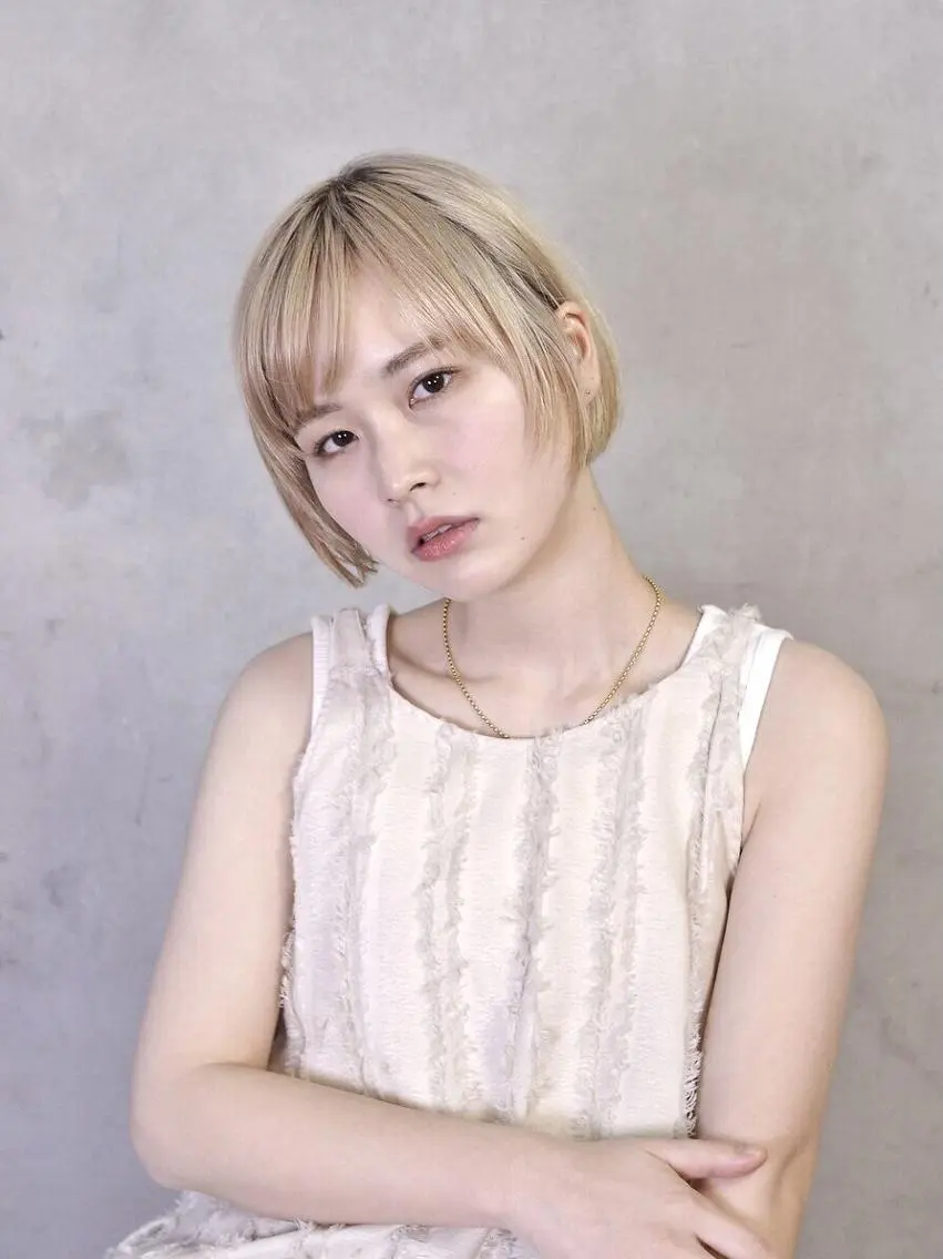 ショート カット ヘアカラー トリートメント 髪質改善/ヘアケア coiiはしもとはなのヘアスタイル