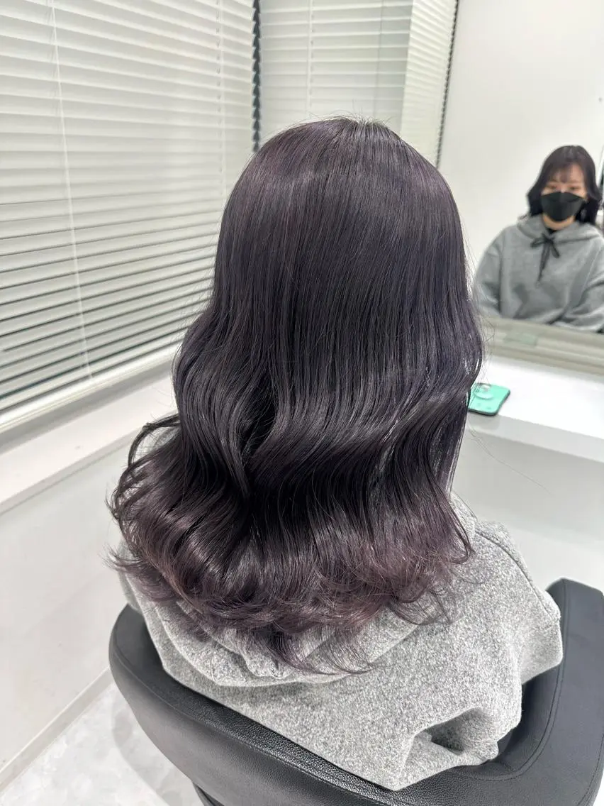 ロング カラー ヘアカラー トリートメント ヘッドスパ ヘアセット ♡上品韓国髪♡ブラ ウン/SAYATOのヘアスタイル