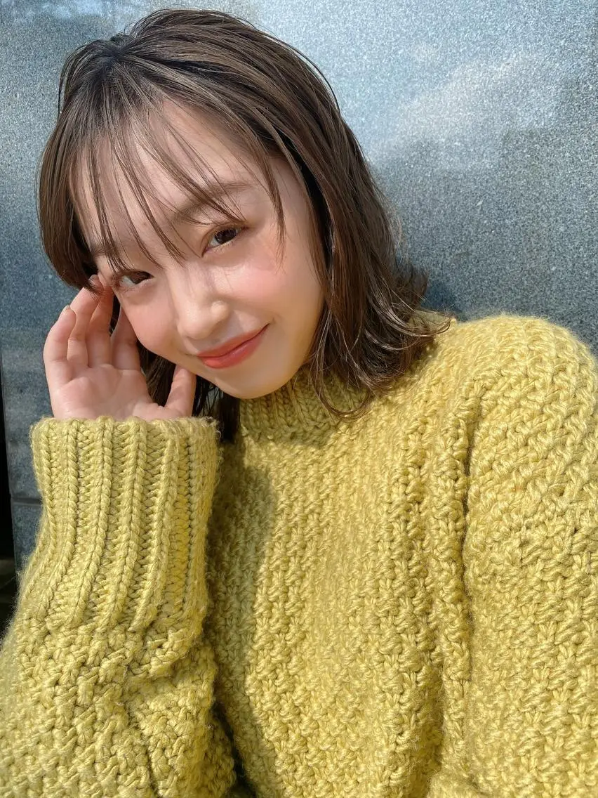 ミディアム カラー 外国人対応 佐久間のヘアスタイル