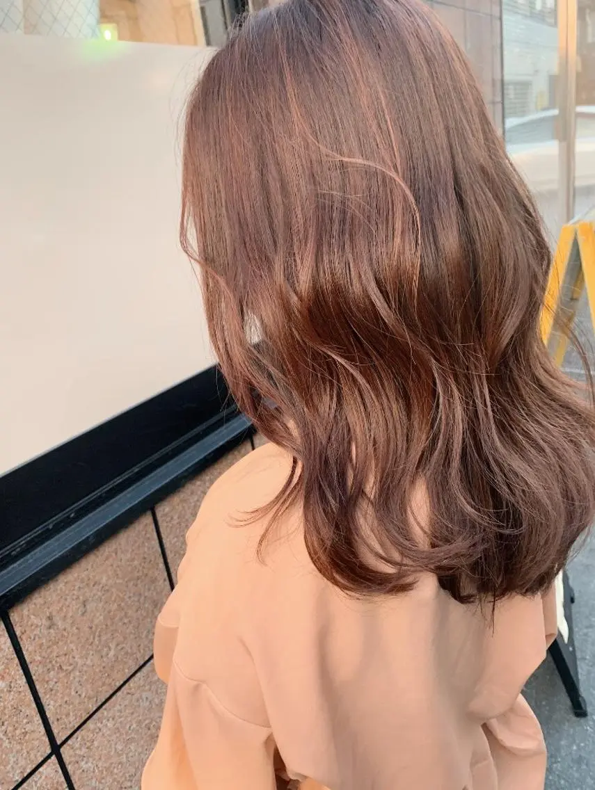 ロング オレンジブラウン beauty: beast上通りのヘアスタイル