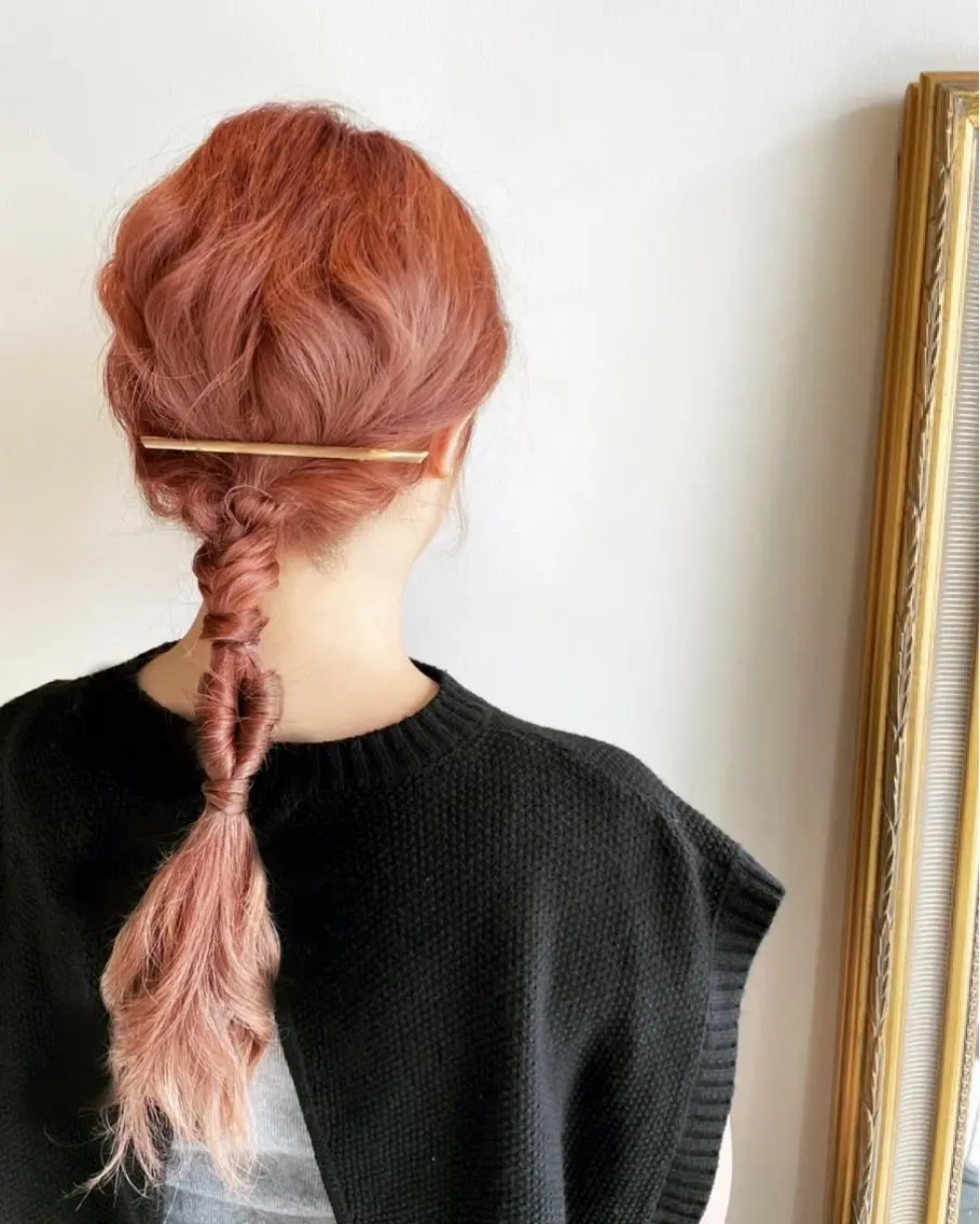 ロング ヘアアレンジ カット ヘアカラー トリートメント ::: gally :::のヘアスタイル