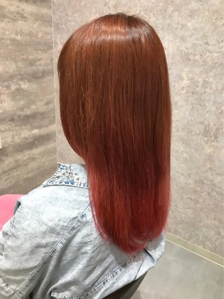 ミディアム カラー グラデーションカラー ピンクカラー 🫟Blanco🫟 Color&Careのヘアスタイル