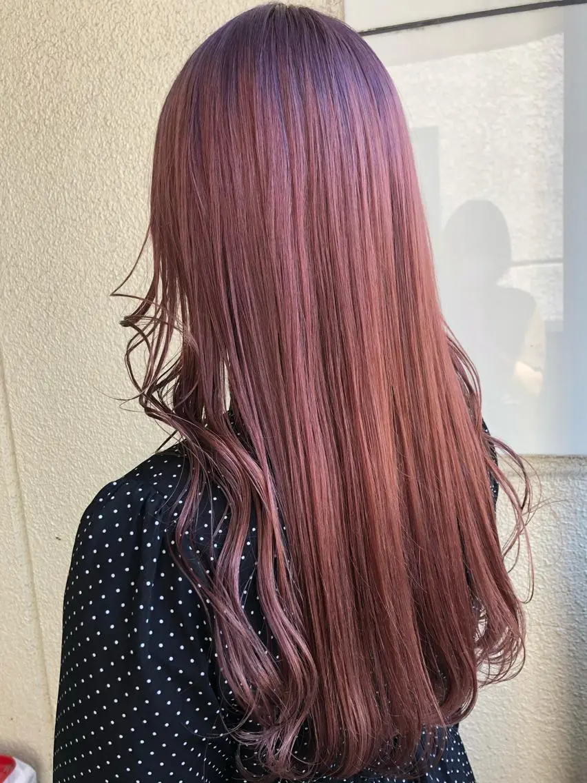 ロング カラー パーマ ヘアアレンジ メンズ キッズ ネイル マツエク・マツパ メンズブリーチ メンズ韓国風 ブリーチ ダブルカラー ピンクカラー ヘアカラー 🌈デザインヘア職人 Kaede🌈のヘアスタイル