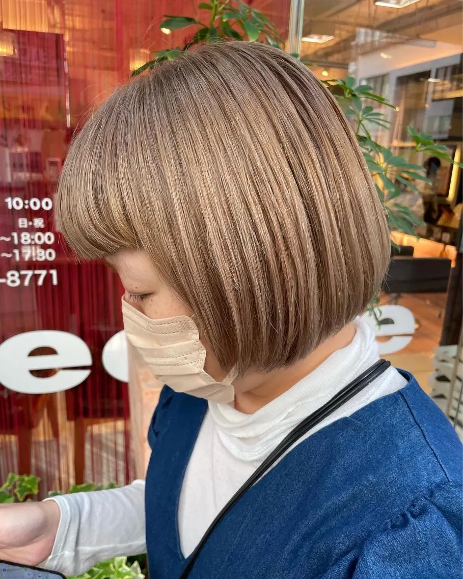 ショート 🦕望月渉🦕 パーマ🌪️ブリーチのヘアスタイル