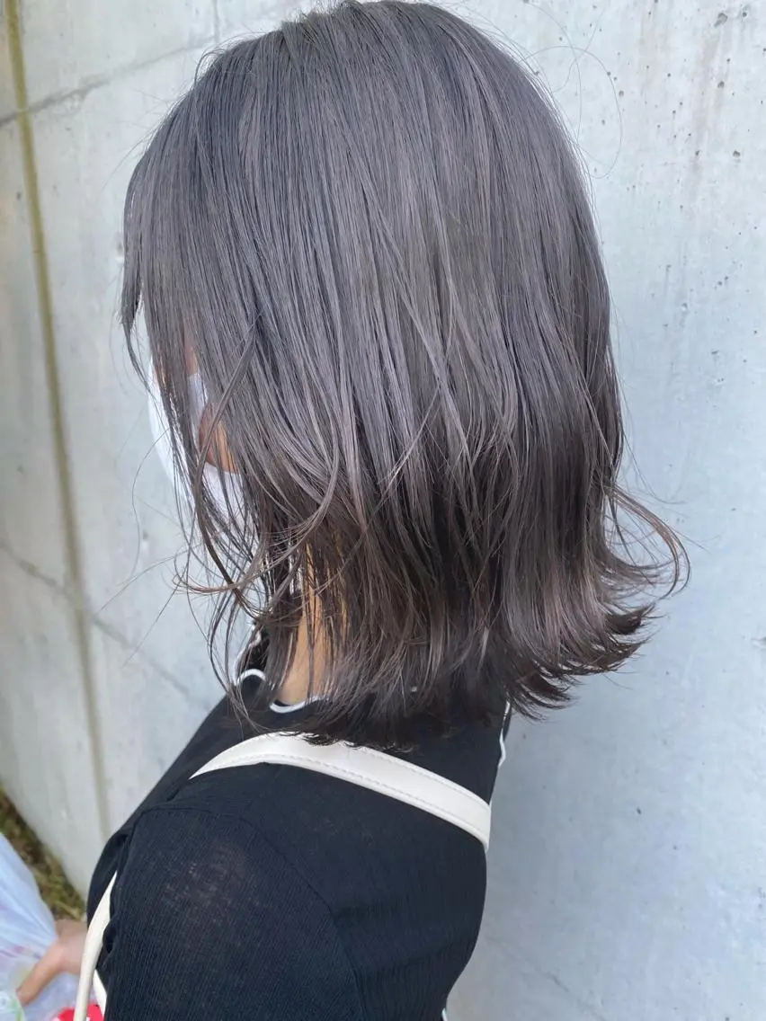 ミディアム カラー フリーランス美容師 MIZUKIのヘアスタイル