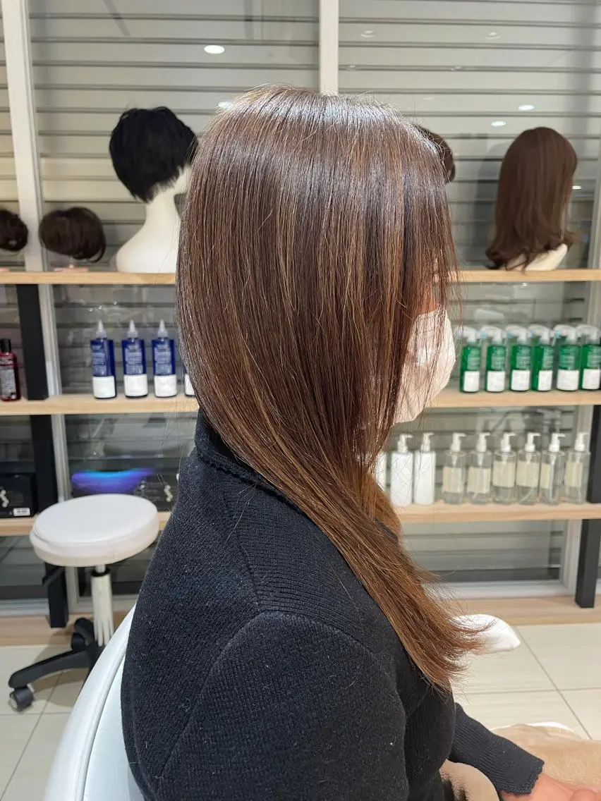 ロング カラー トリートメント 銀座シロー　村山 レツのヘアスタイル