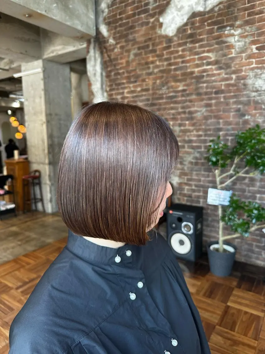 ミディアム カラー カット トリートメント ヘッドスパ 韓国レイヤー✨ yasuko銀座のヘアスタイル