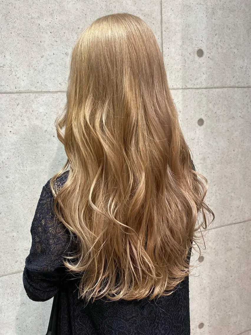 ロング 韓国パーマ 美容師 和田爽良のヘアスタイル