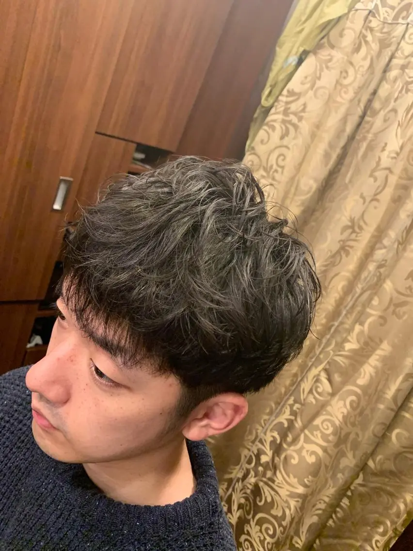ショート パーマ メンズ カット パーマ ひらお あおとのヘアスタイル
