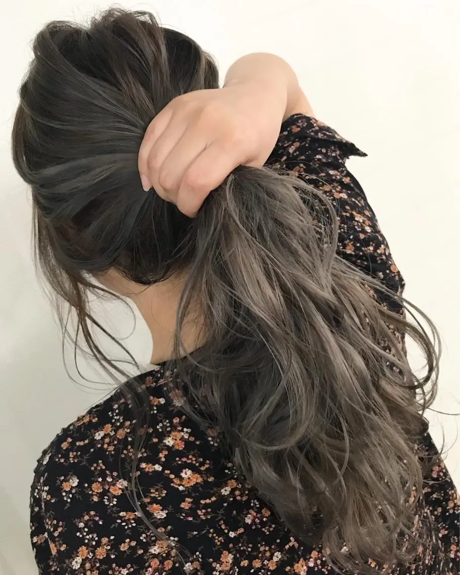 ロング カラー ヘアアレンジ グラデーションカラー 【公式】amble luxe池袋東口🩷のヘアスタイル