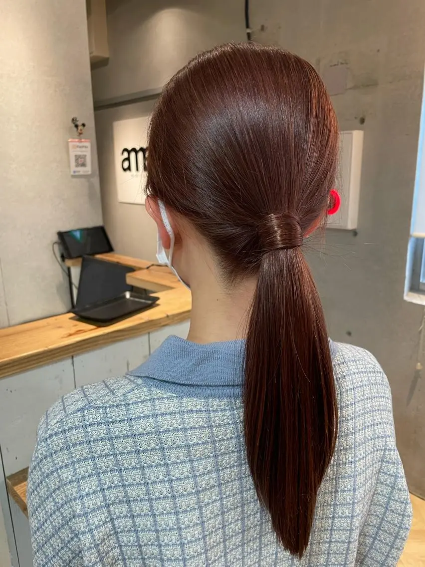 ロング カラー カット ヘアカラー しのはら まどかのヘアスタイル