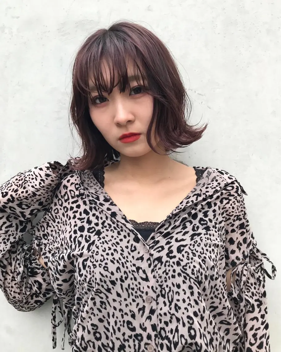 ショート カラー ブラウンカラー ラベンダーカラー ラベンダーブラウン ヘアカラー ハイトーン/髪質改善 ダブルカラー/名古屋のヘアスタイル