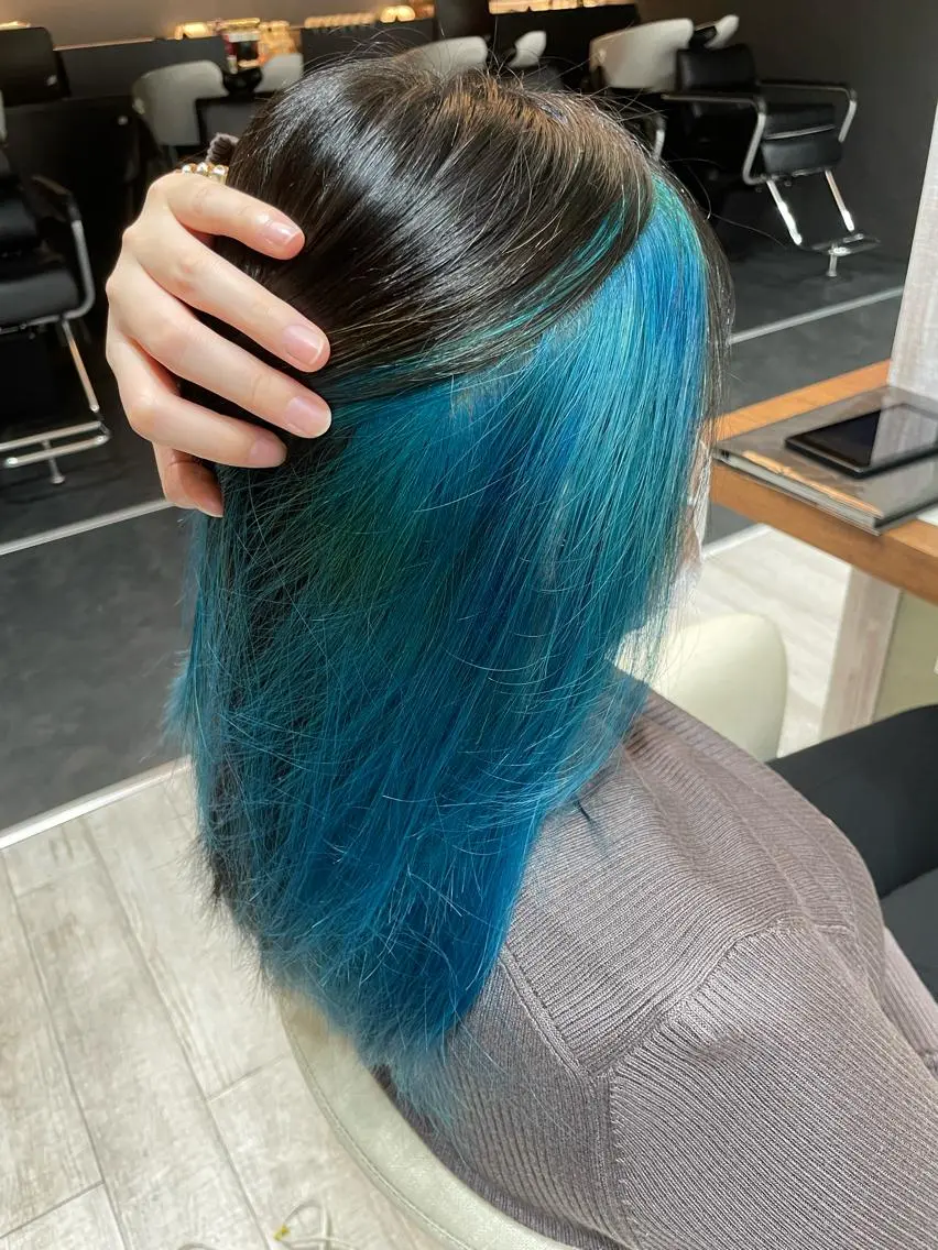 ロング カット ヘアカラー トリートメント 上野湧太 髪質改善/艶カラーのヘアスタイル