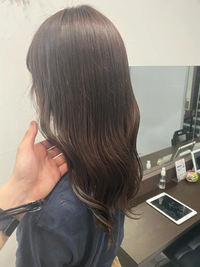 ロング カラー ヘアアレンジ メンズ ハイトーン特化💍 chloe💍韓国のヘアスタイル