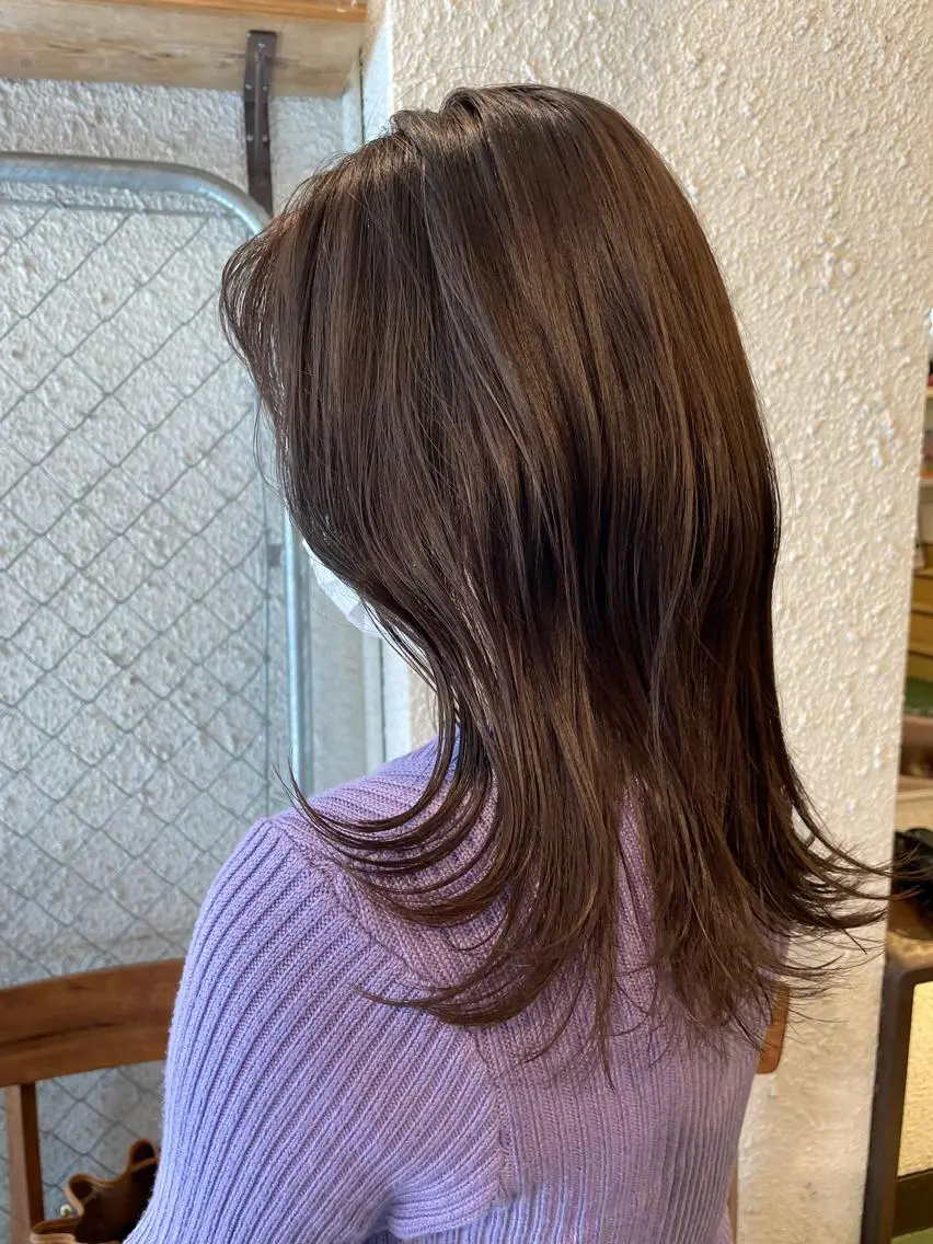 セミロング カラー hazuki 🌝のヘアスタイル