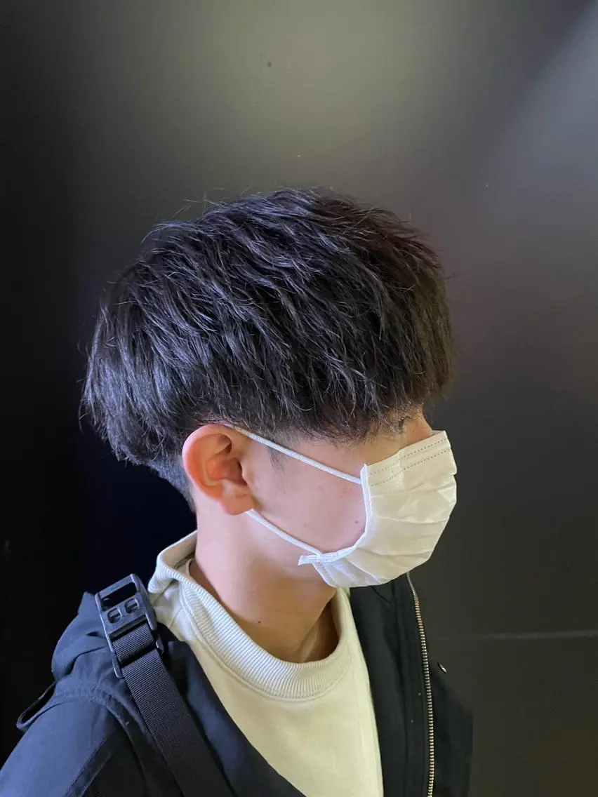 ミディアム パーマ メンズ マッシュ 【柏メンズパーマ職人 】店長 KAZUMAのヘアスタイル
