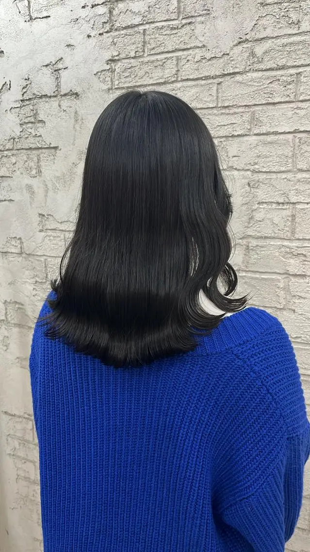 ミディアム 🪽髪質改善縮毛矯正 🤍MIU🤍のヘアスタイル