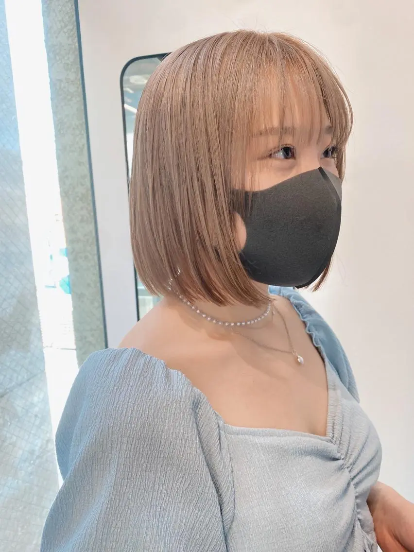 ミディアム カラー ヨシモトリョウ 髪質改善/美髪のヘアスタイル