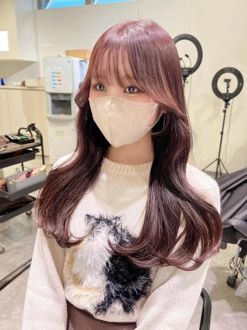 ロング カット ヘアカラー トリートメント アンダーバーホワイト 堺東店のヘアスタイル