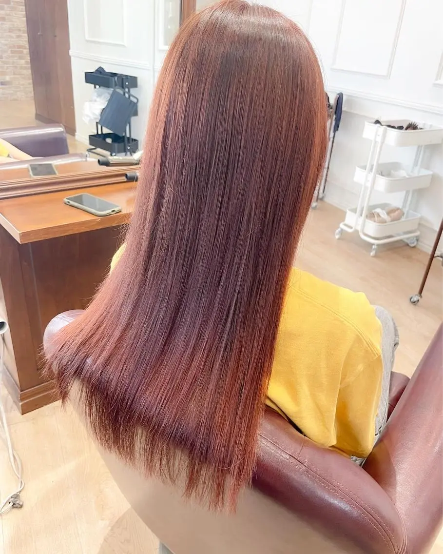 ロング 髪質改善 縮毛矯正 トリートメント 樽見 怜のヘアスタイル