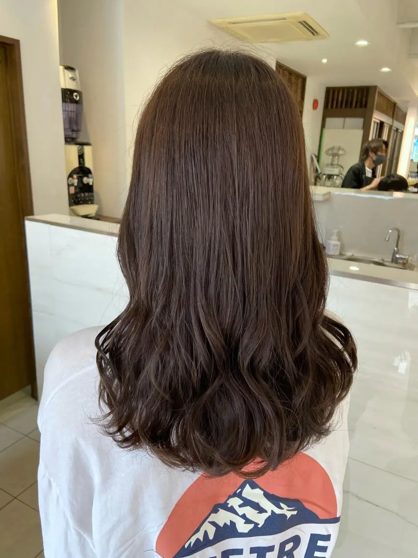 ロング カラー ヘアアレンジ アッシュ アッシュブラウン ブラウンカラー レイヤーカット 🫧🎀SARA/ 艶カラー/金山💓のヘアスタイル