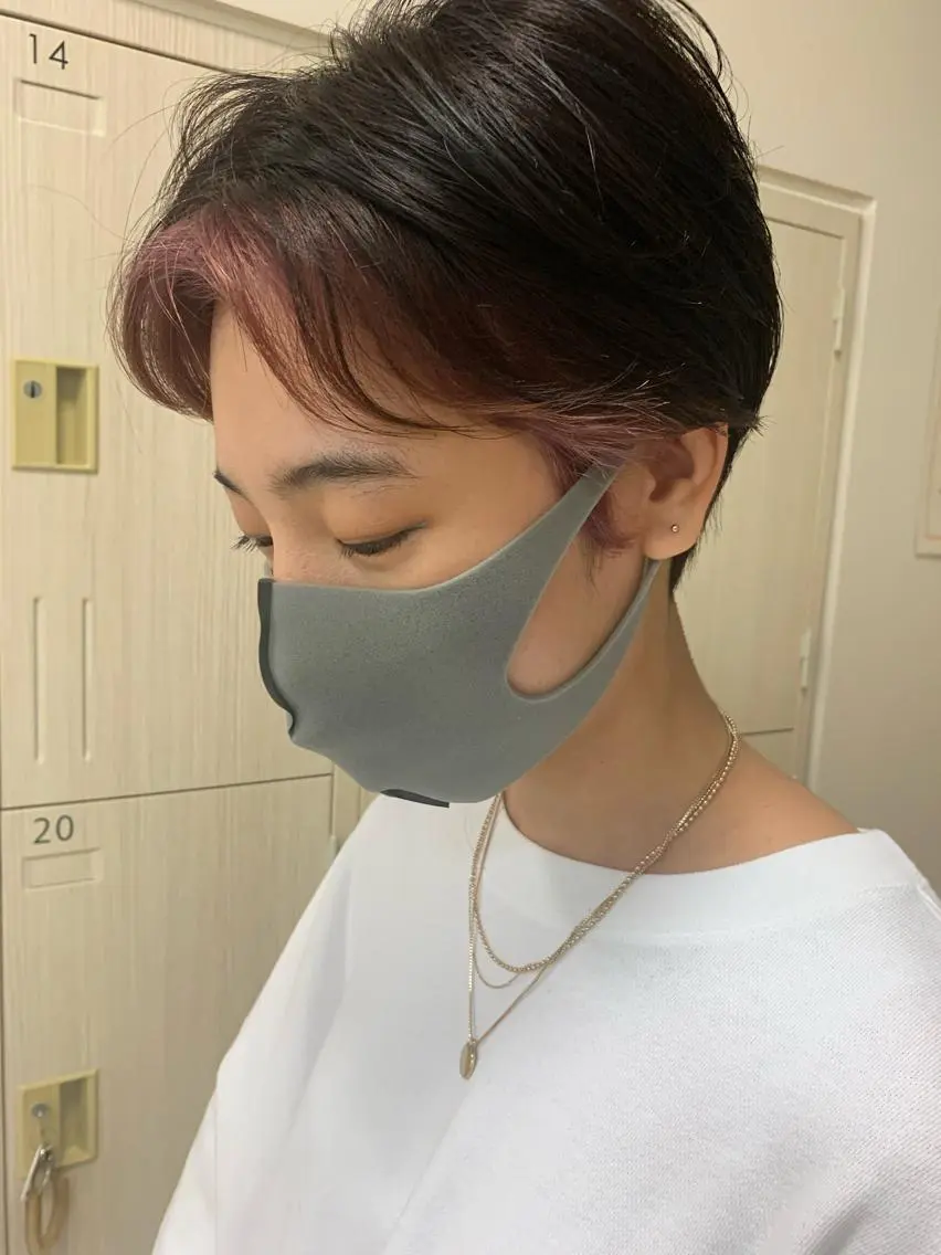 ショート カラー 暖色/ブリーチカラー 🎀 M i k uのヘアスタイル