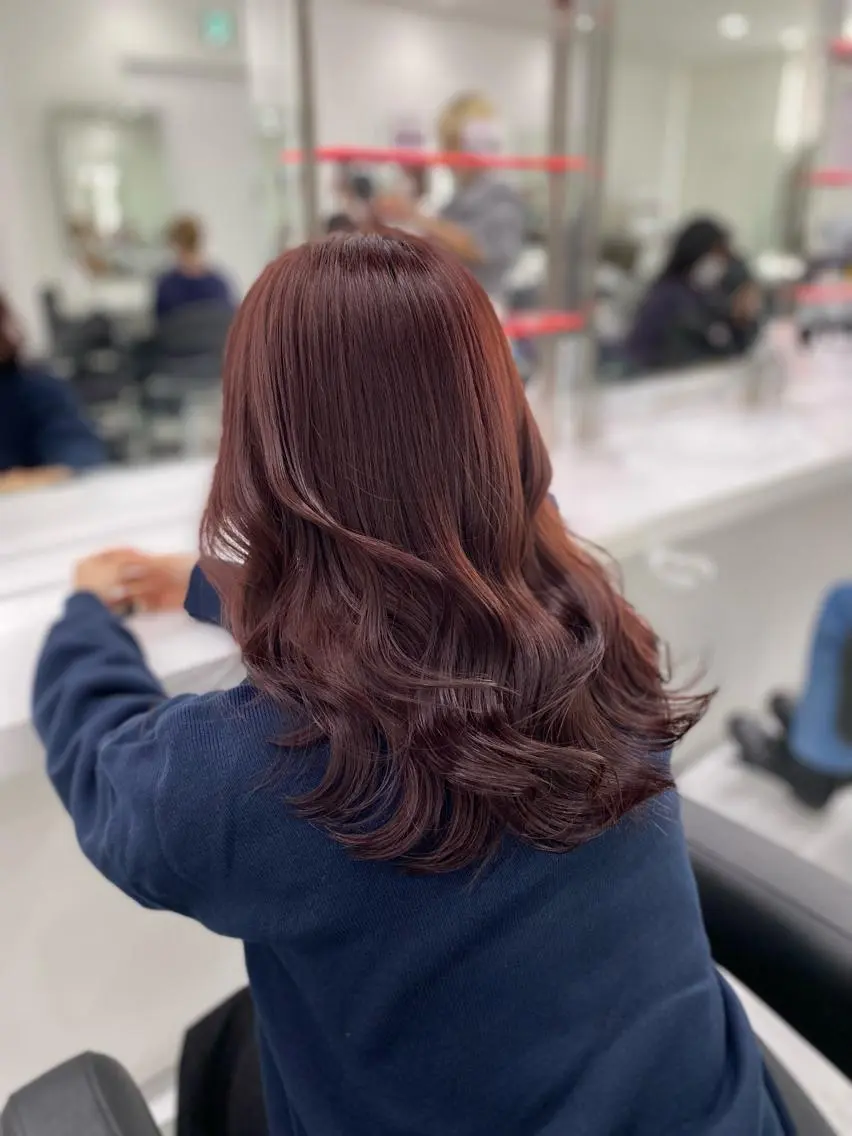 セミロング カラー ヘアアレンジ ブリーチなしトレンド SHUSAKUのヘアスタイル