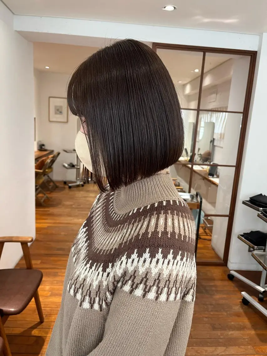 ミディアム カラー パーマ ヘアアレンジ メンズ キッズ ネイル マツエク・マツパ アイブロウ ブラウンカラー くすみブラウン カラーマツエク ブラウン お洒落パーマ/ボブ ❄️Tomoka❄️のヘアスタイル